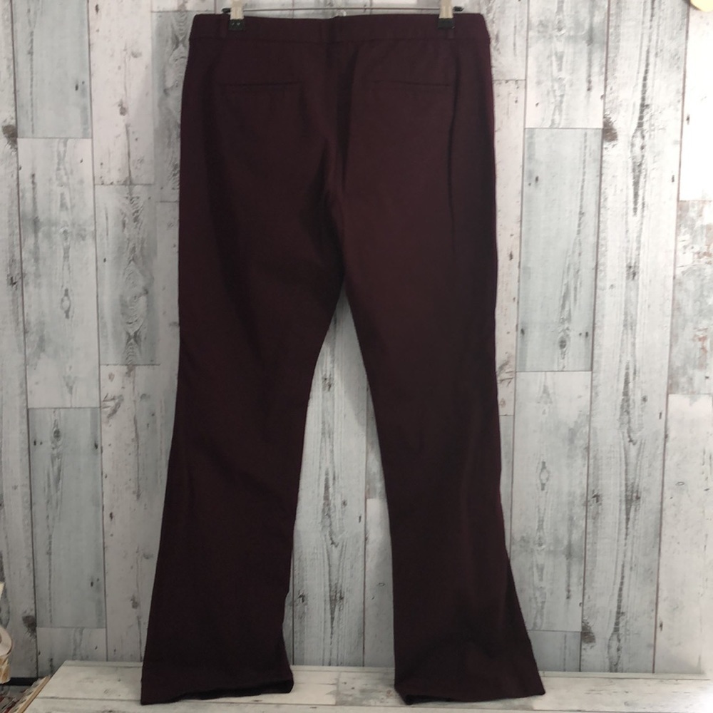 Gibson Latimer Burgundy Bootcut Pants 8 - Picture 3 of 10